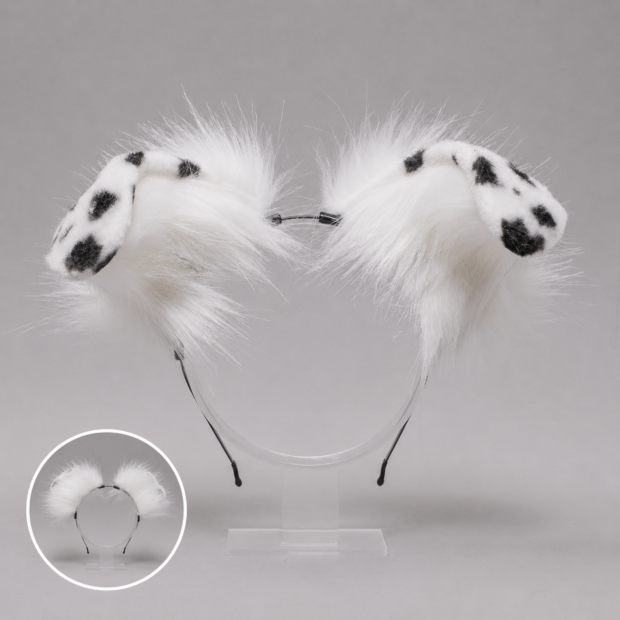 Dot White Cat Ears
