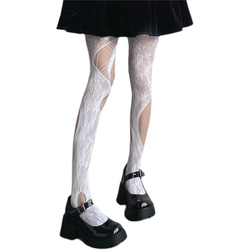 Gothic Sexy Amine School Girl Kawaii Netzstrümpfe