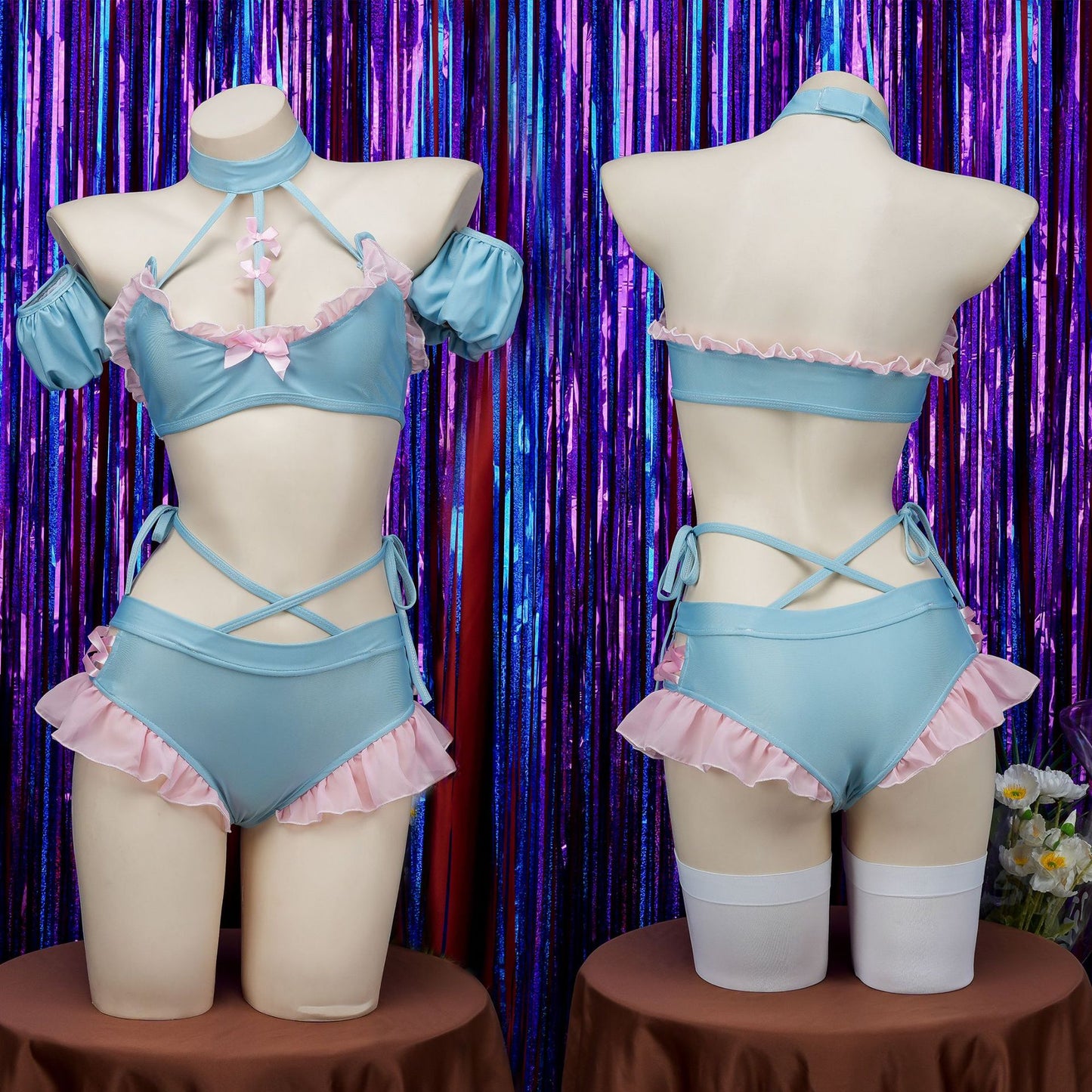 Japanese Ruffle Cute Swimsuit Set