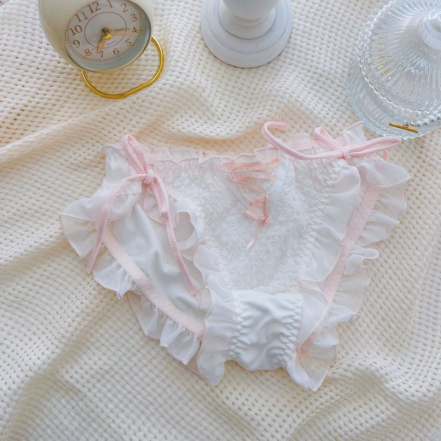 Kawaii Lace Up Panty Set