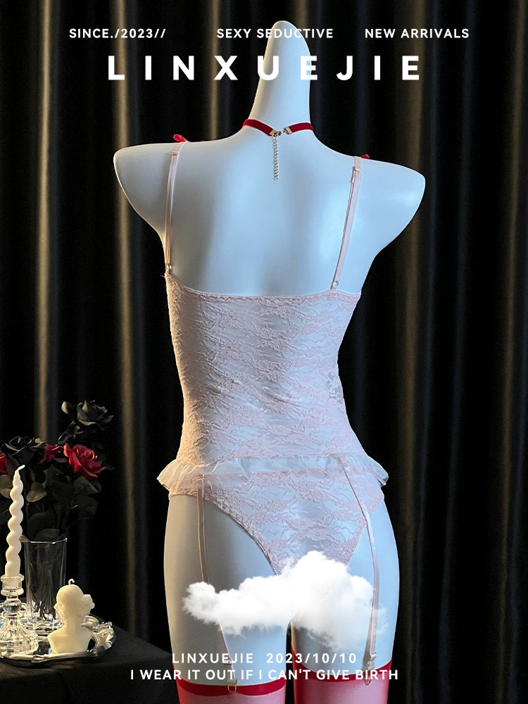 Cherry Lolita Ruffle Bodysuit