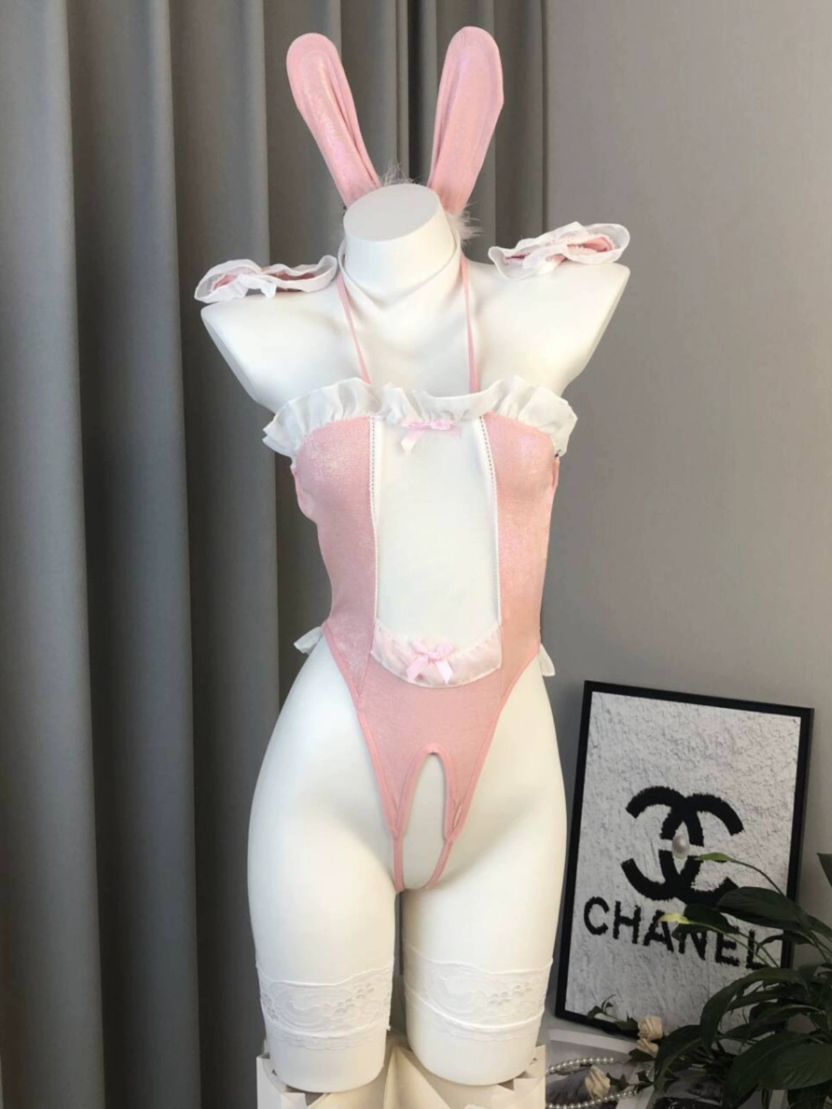 Pink Crotchless Japanese Anime Bunny Girl Sofyee Pink Crotchless Japanese Anime Bunny Girl Sofyee