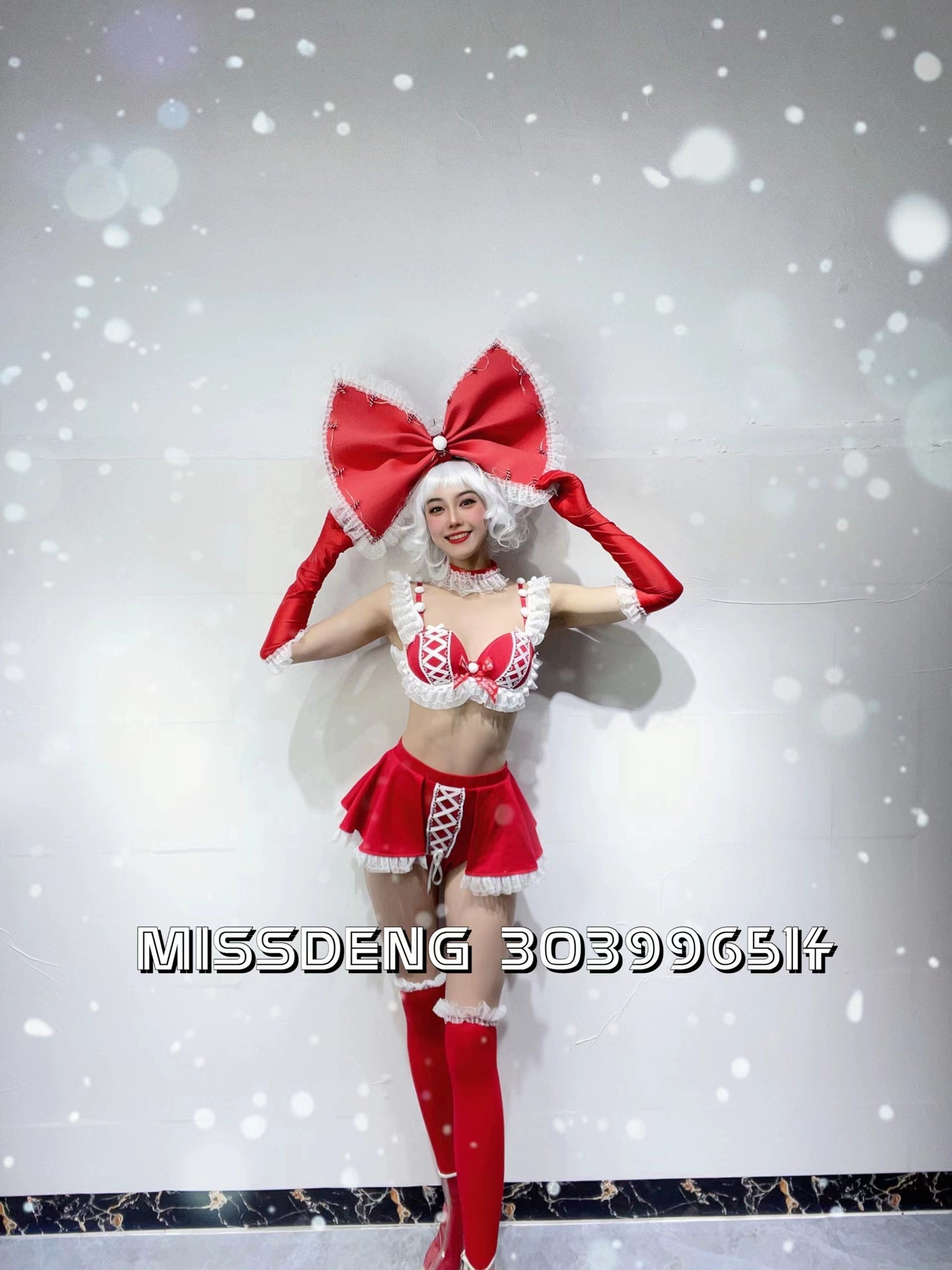 Sofyee Xmas Red Lingerie Set