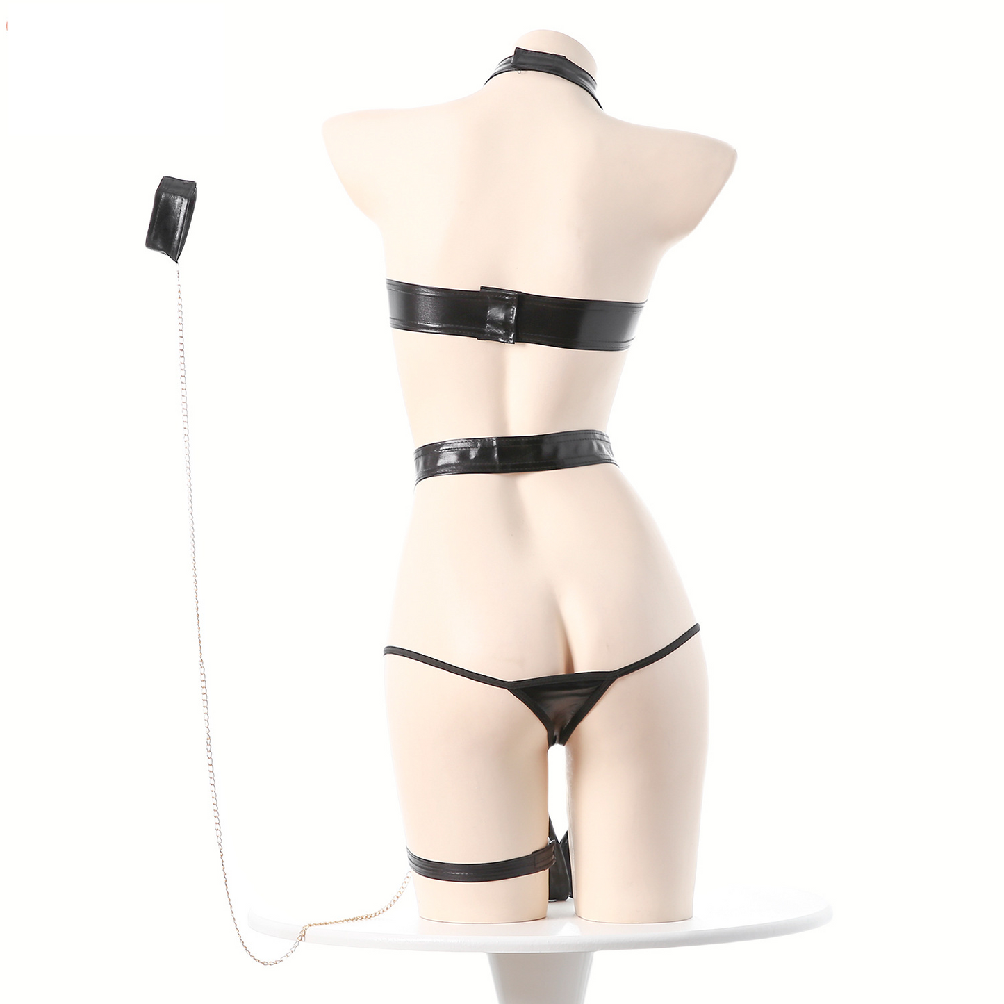 Bondage Set With Choker Chain