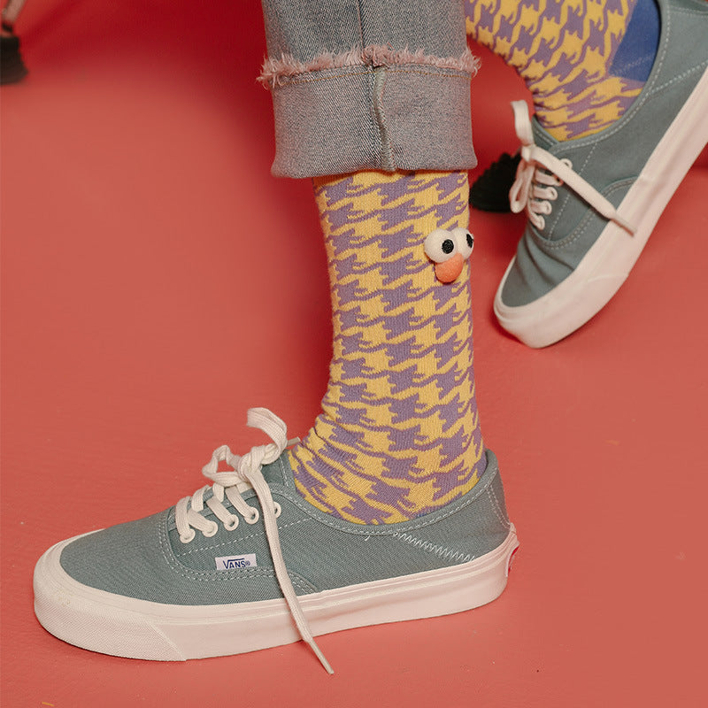 Orange Pastel Strawberry Fruit Socks