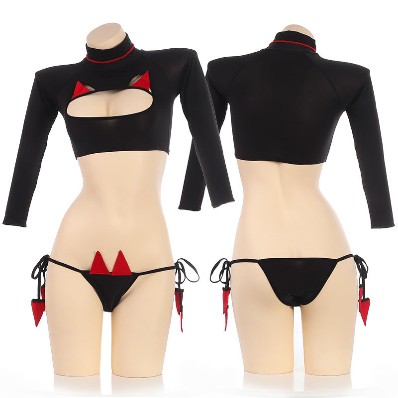Cat Bunny Ear Amine Girly Kawaii Devil Lingerie