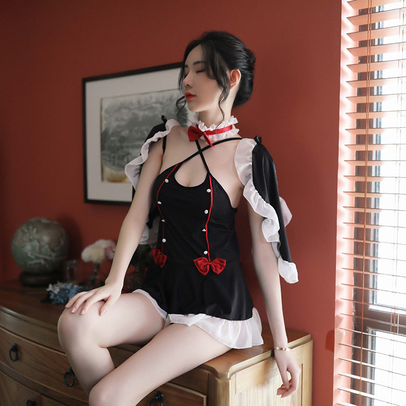 Sofyee Sexy Sweet Black Maid Suit
