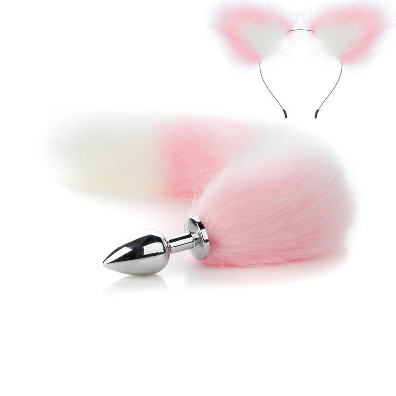Pink Anime Sexy Cat Ear Headband Butt Plug Tail Set Sofyee Pink Anime Sexy Cat Ear Headband Butt Plug Tail Set Sofyee