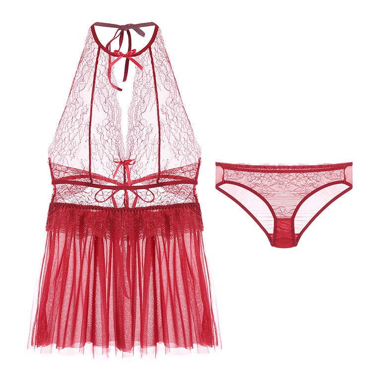 Red Sheer Dress Set – Sofyee