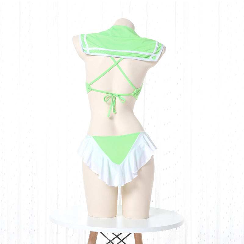 Japanisches Sailor Moon Dessous-Set – Grüner Kawaii-Mond