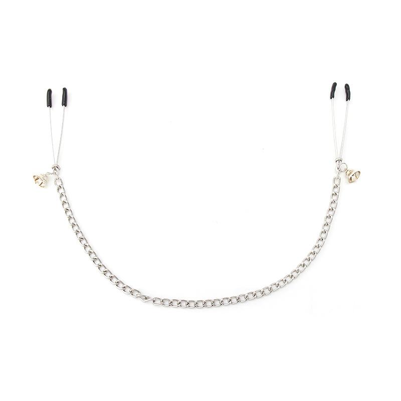 Nipple Clamps With Chain - Bell To Tease