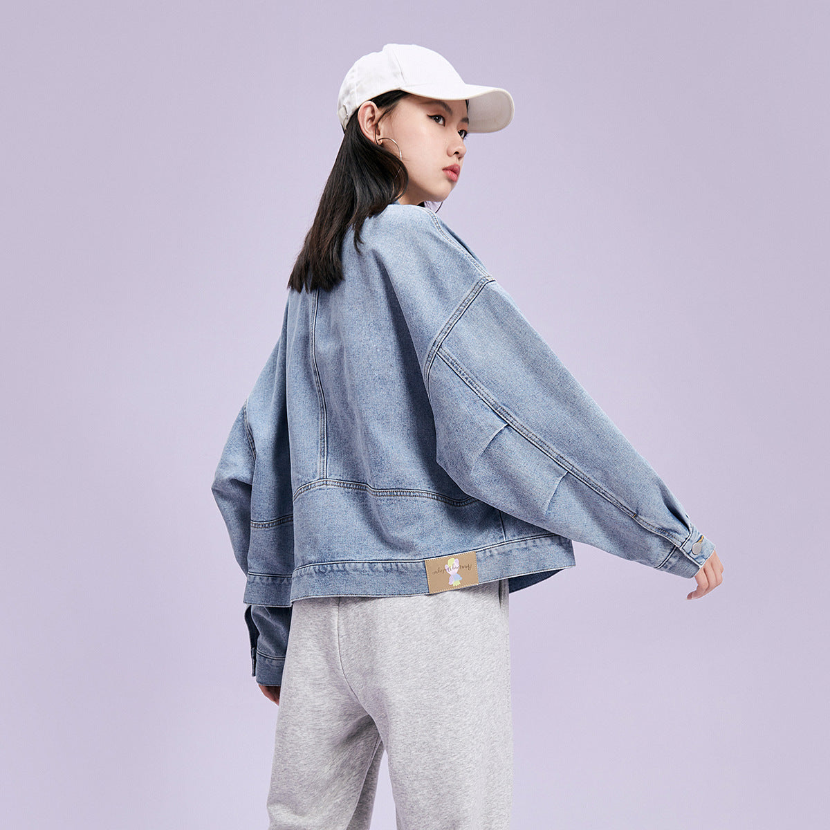 Japanese Korean loose retro short denim jacket