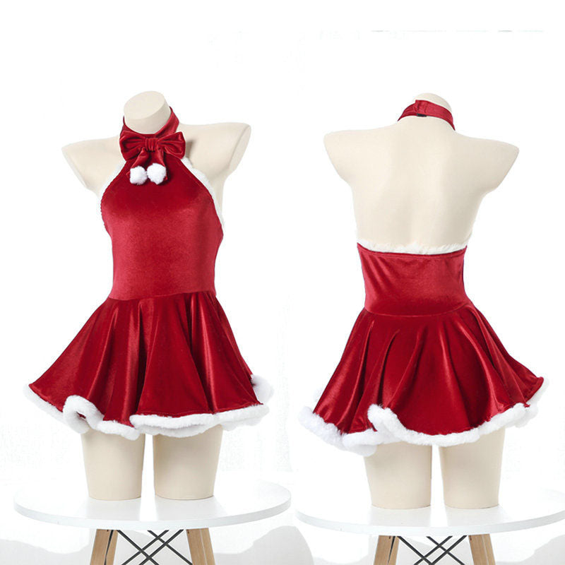 Sofyee Sexy Siamese Christmas Princess Female High-End Red Lingerie Sofyee Sexy Siamese Christmas Princess Female High-End Red Lingerie