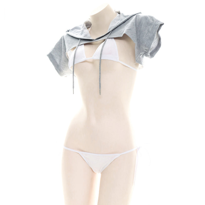 女子高生 ピンク アニメ セクシー 制服 ビキニ セット