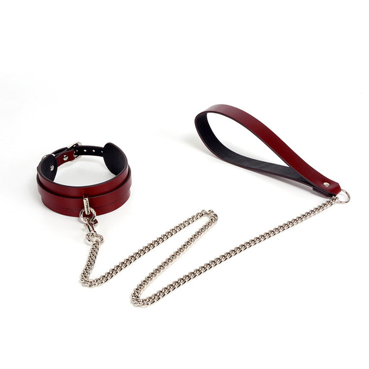 Bdsm Echtleder Fuchsmaske Sexspielzeug-7-teiliges Set