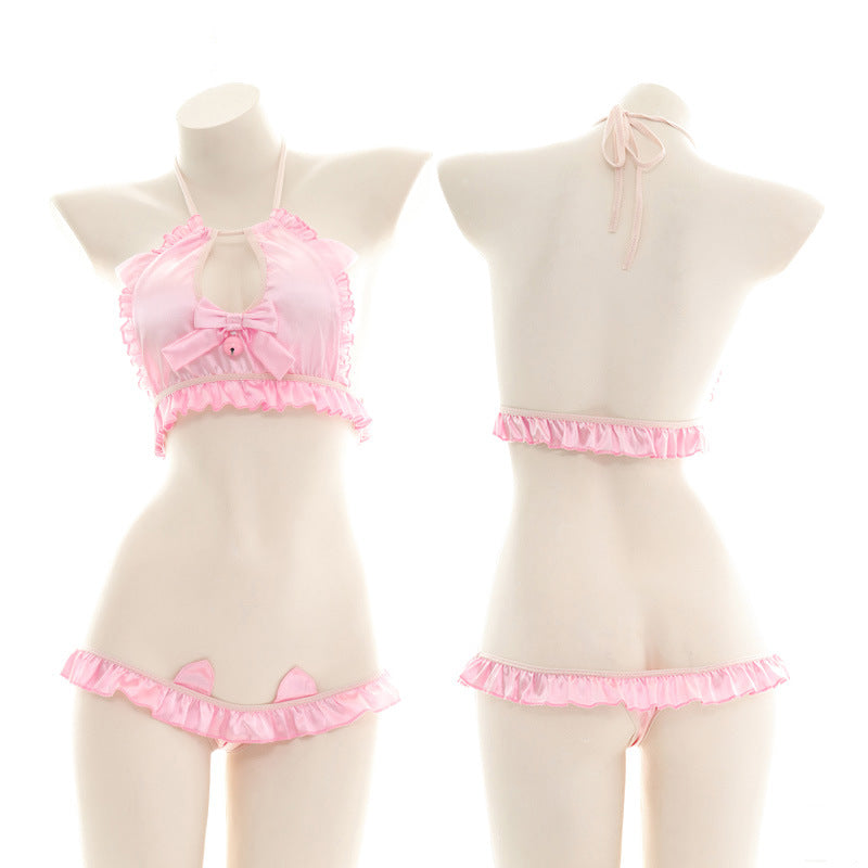 Sofyee Pink Erotic Fun Halter Neck Sexy Lingerie Sofyee Pink Erotic Fun Halter Neck Sexy Lingerie