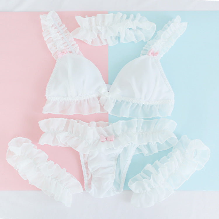 ネコチョーカー ガーリー プチ アニメ かわいい ファルバラ スウィーティー ボウ ランジェリー/ビキニセット