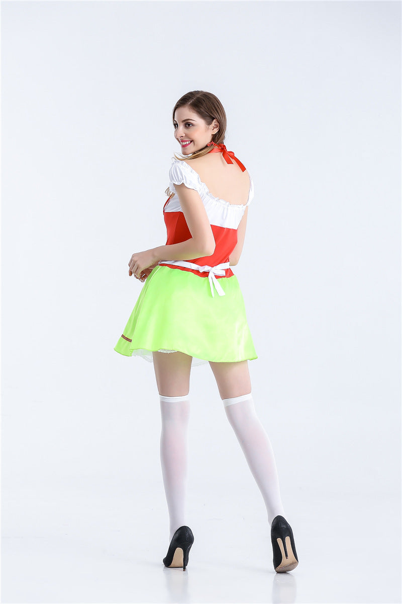 Ruffle Kawaii Pastel Choker Japanese Apron Maid Dress