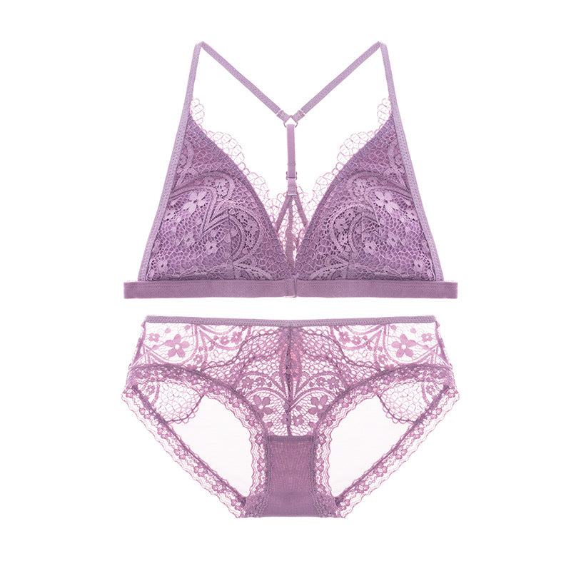 Sheer Mesh Lace Floral Embroidered Bra & Panty Sets – Sofyee