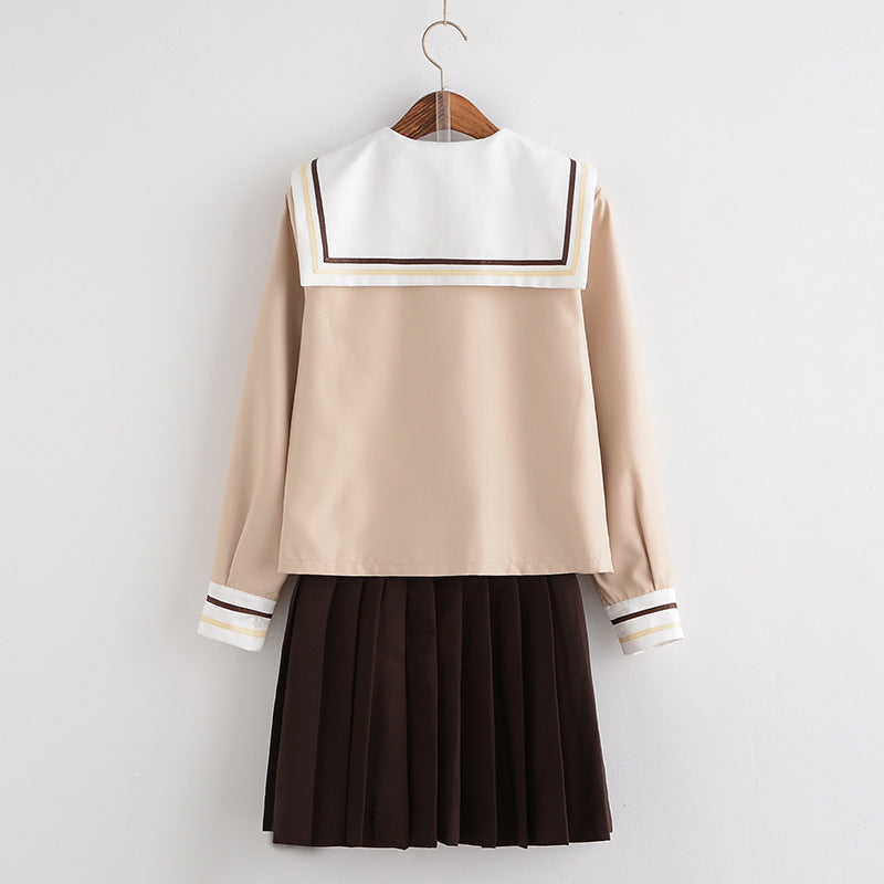 かわいいアニメ日本の女子高生制服シャツスカートセット