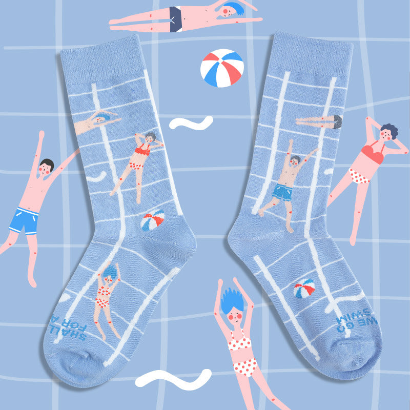 Japanese Pastel Graphic Socks