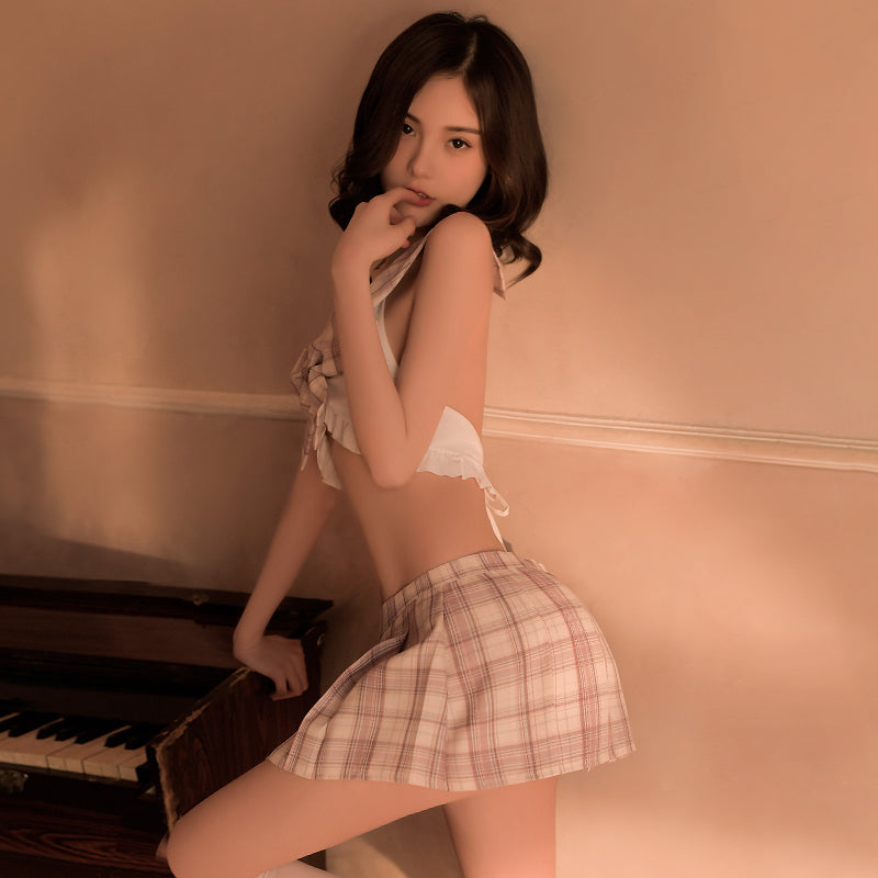 アニメセクシーな日本の女子高生の制服