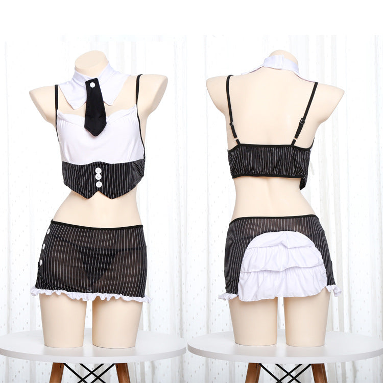 日本のかわいいセクシーな秘書コスチュームランジェリーセット