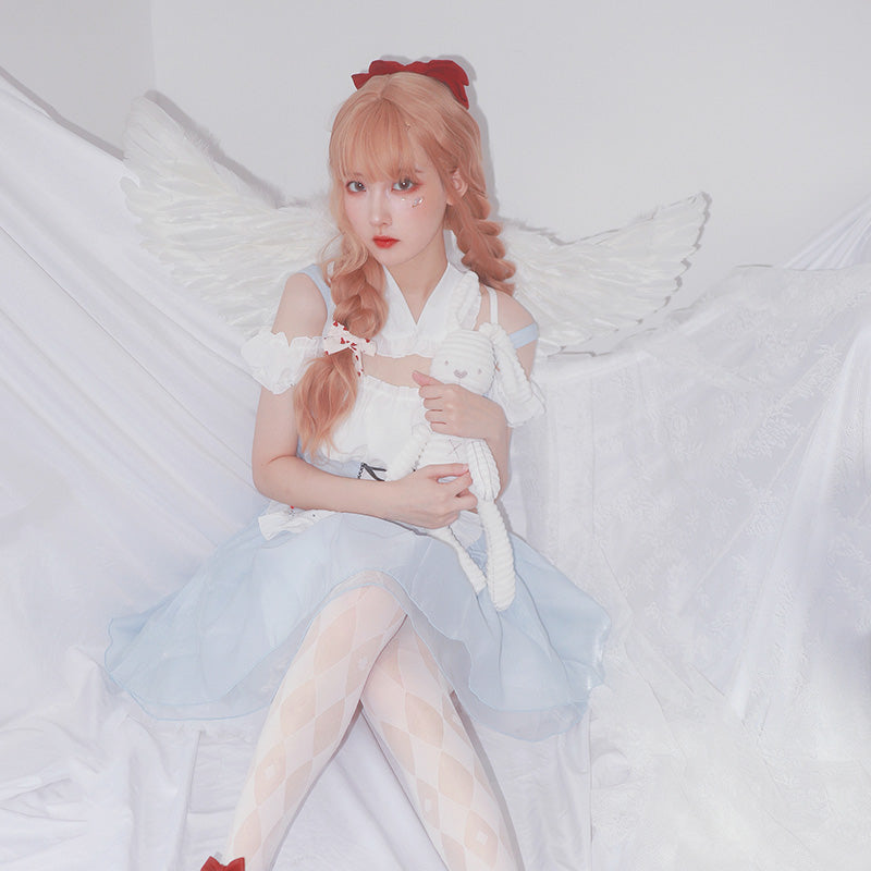 Sofyee Anime Kawaii Bow Japanese Maid Set