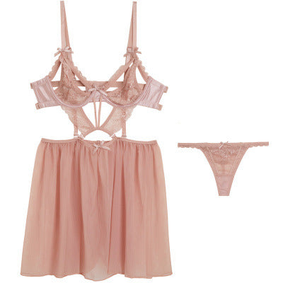 Sofyee Sweet And Sexy Hollow Mesh Pajamas