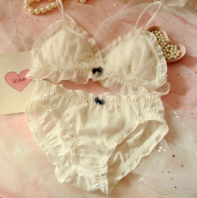 Rosa Cartoon-Pastell-Liebhaber-niedliches Sweetie-Baby-Bralette-Set