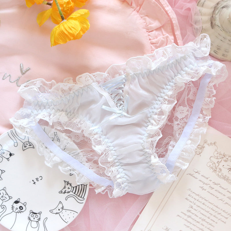 スイートストロベリーパイ 日本の少女 ハート包帯 レース パンティー