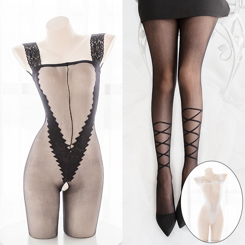 Gothic Rose Sexy Black Sheer Full Body Bondage Fishnet Body Stocking Sofyee Gothic Rose Sexy Black Sheer Full Body Bondage Fishnet Body Stocking Sofyee