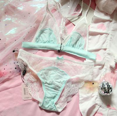 Rosa Cartoon-Pastell-Liebhaber-niedliches Sweetie-Baby-Bralette-Set