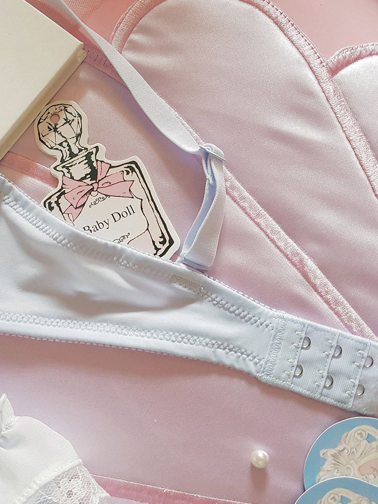 Japanisches Lolita Sexy Katzenohren-Spitzen-BH-Set in Übergröße