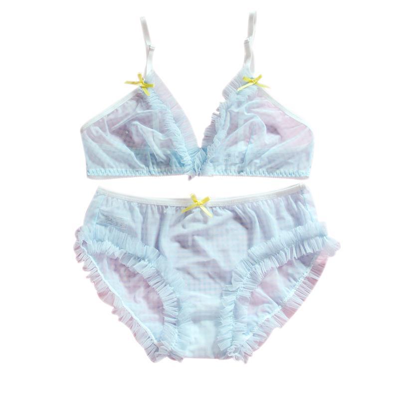 Rosa Cartoon-Pastell-Liebhaber-niedliches Sweetie-Baby-Bralette-Set