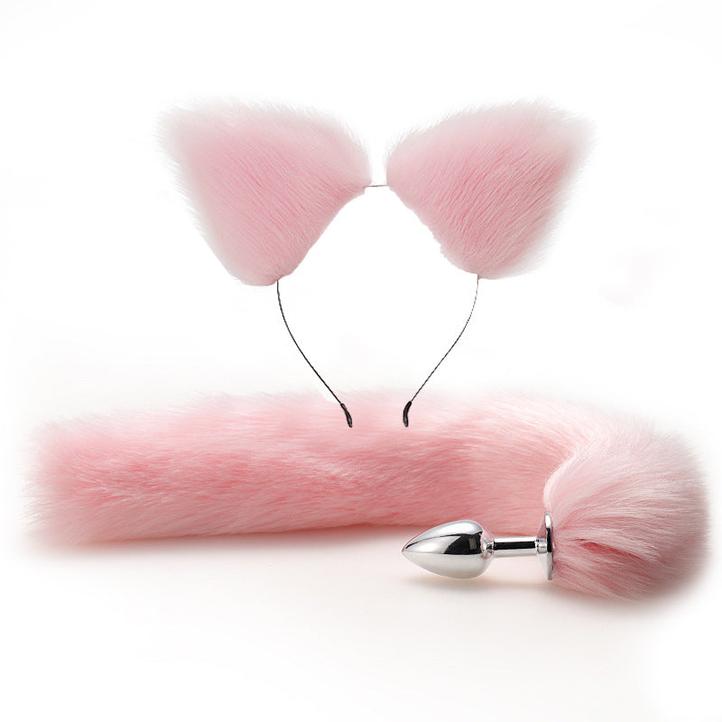 Colorful Anime Sexy Cat Ear Headband Butt Plug Tail Set Sofyee Colorful Anime Sexy Cat Ear Headband Butt Plug Tail Set Sofyee