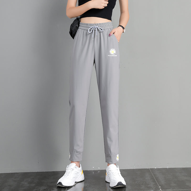 ハイウエストのゆったりとしたカジュアルなランタンデイジーパンツ