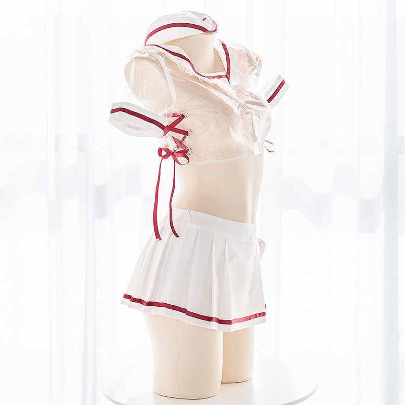 Sexy School Girl Nurse Costume Lingerie Set
