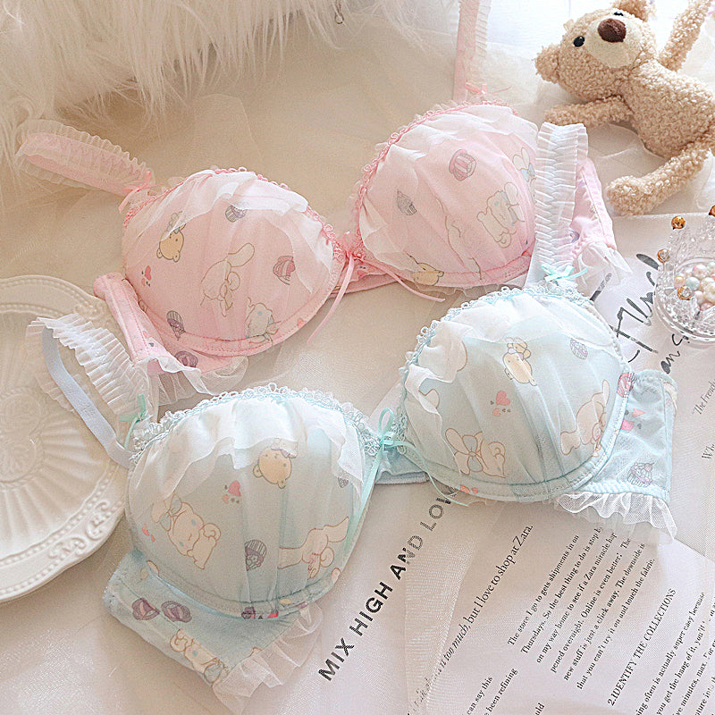 Japanese Anime Cute Angel Japanese Cute Bra Set
