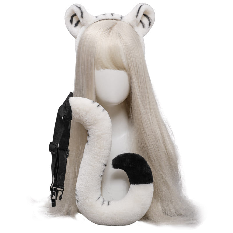 アニメセクシーかわいい虎ガールコスプレヘッドバンドテールセット