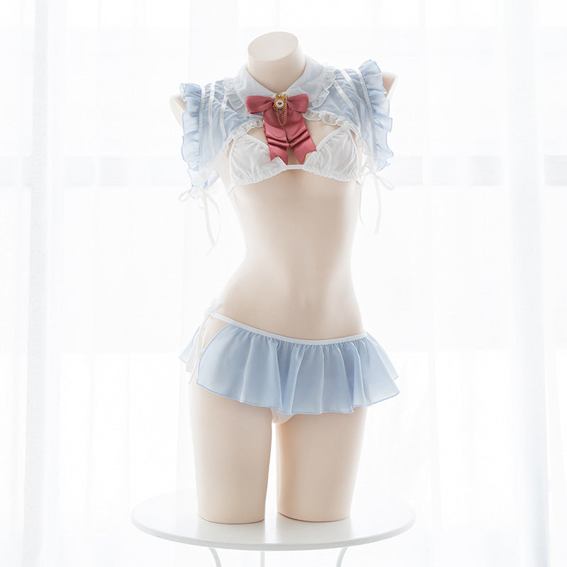 Japanese Ribbon Chiffon Sexy Kawaii Ruffle Anime Cat Bunny Lingerie Sofyee Japanese Ribbon Chiffon Sexy Kawaii Ruffle Anime Cat Bunny Lingerie Sofyee