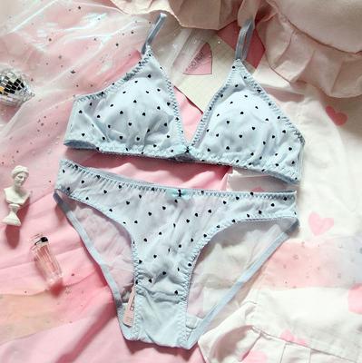 Rosa Cartoon-Pastell-Liebhaber-niedliches Sweetie-Baby-Bralette-Set