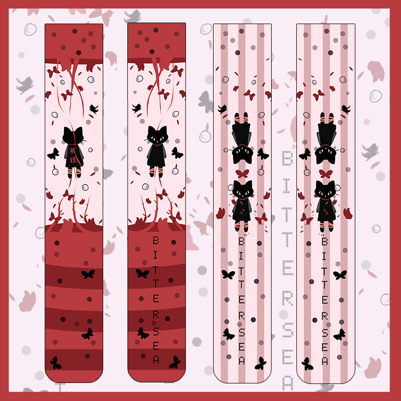 Girly Cat Bunny Neko Knee High Long Socks