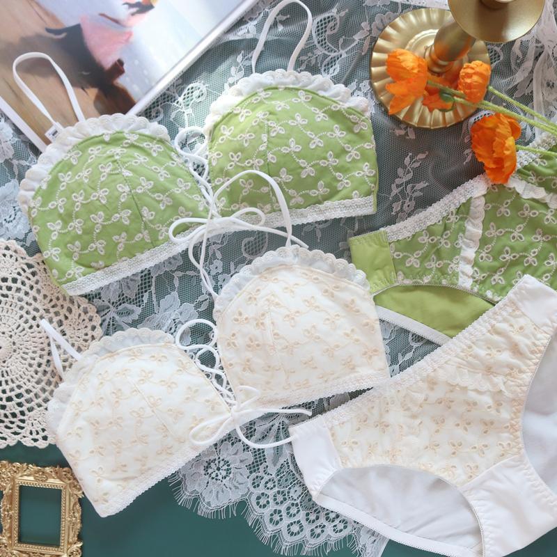 Japanisches Kawaii Girly Green Lace Up Tube Top Dessous Set Sofyee Japanisches Kawaii Girly Green Lace Up Tube Top Dessous Set Sofyee