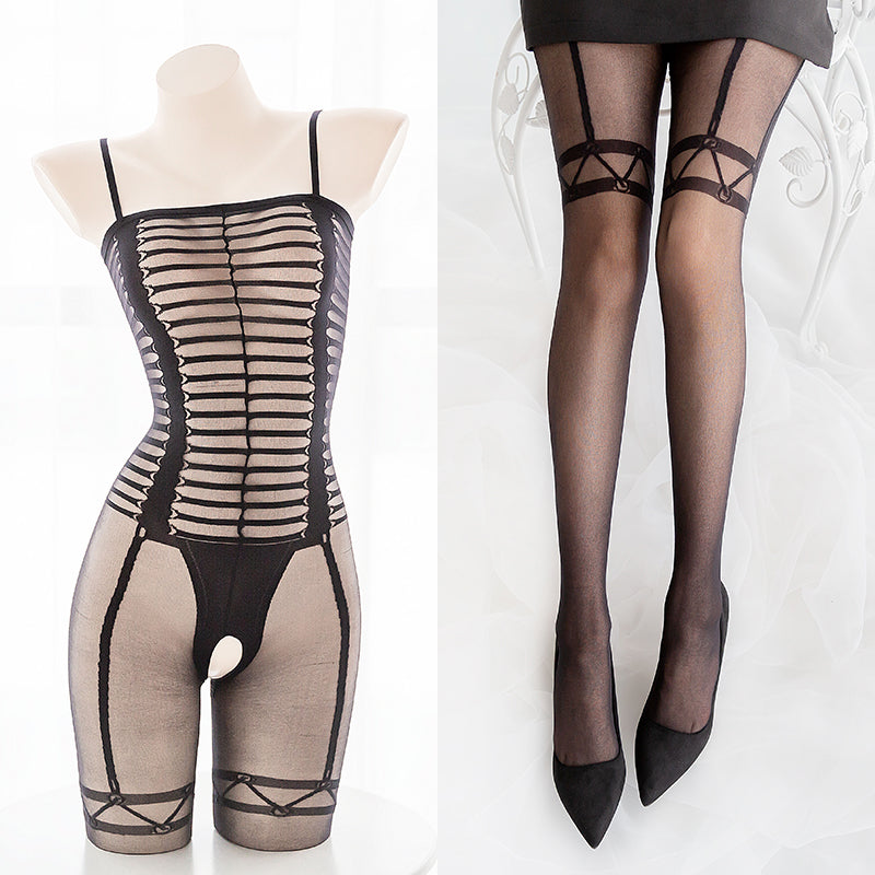 Slash Hole Sexy Mesh Sheer Full Body Bondage Fishnet Body Stocking Sofyee Slash Hole Sexy Mesh Sheer Full Body Bondage Fishnet Body Stocking Sofyee
