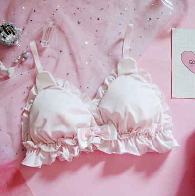 Rosa Cartoon-Pastell-Liebhaber-niedliches Sweetie-Baby-Bralette-Set