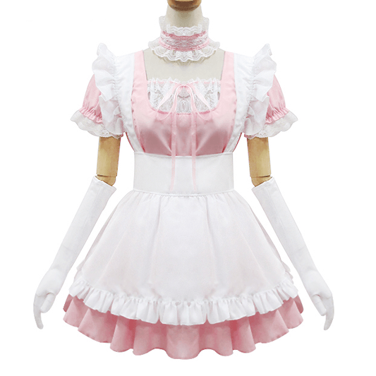 Pink Kawaii Japanese Maid Dress