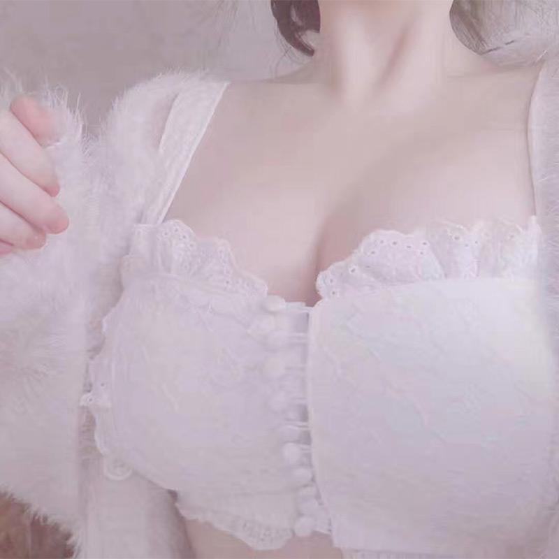 ピンク フリル パステル ラバー キュート スウィーティー ベビー ブラレット セット