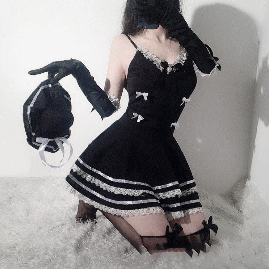 Sofyee Sexy Anime School Girl Gothic Costume