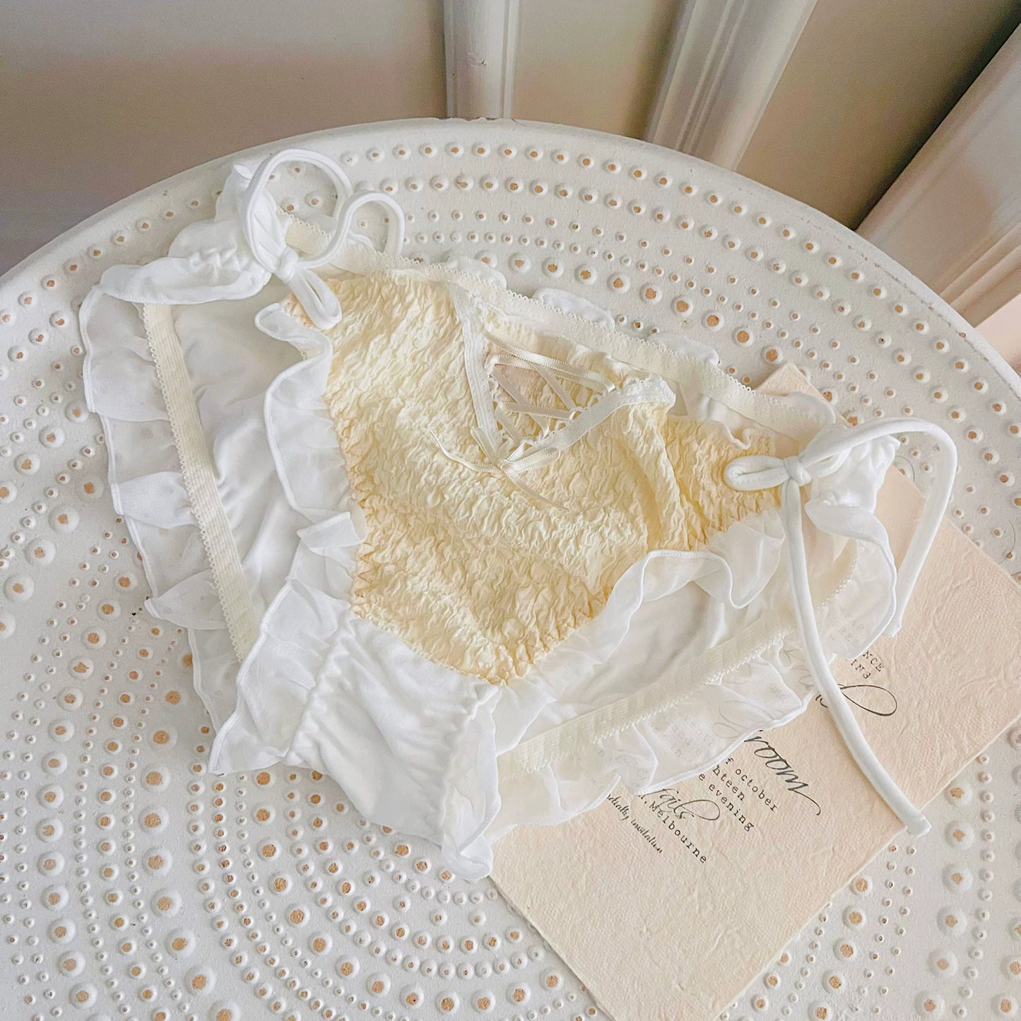 Kawaii Lace Up Panty Set